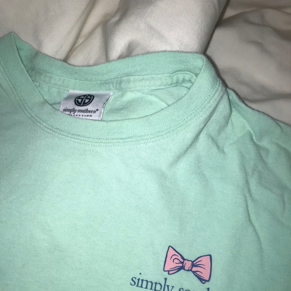 Teal simply souther shirt